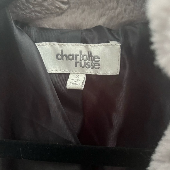 Jacket/ little coat/ faux fur/ - Picture 3 of 10